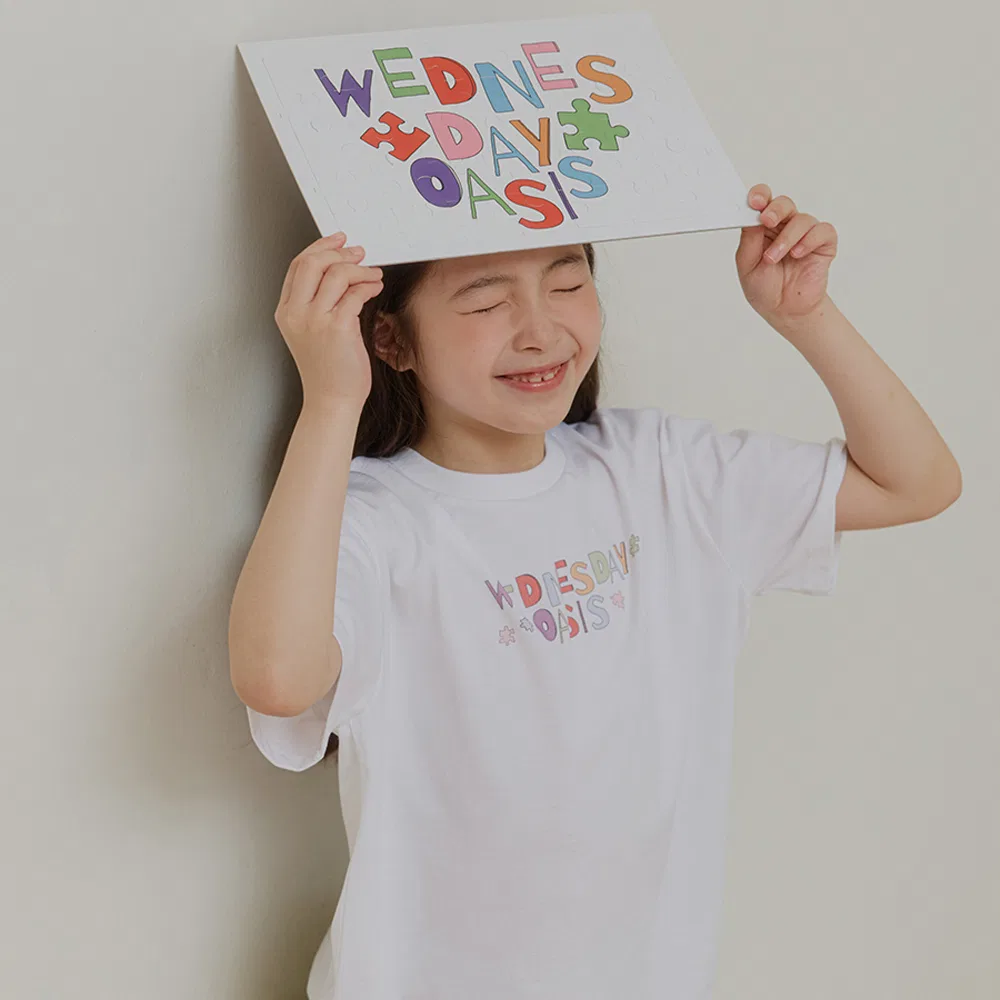 Детская футболка с коротким рукавом айвори от Wednesdayoasis Kids — фото 3