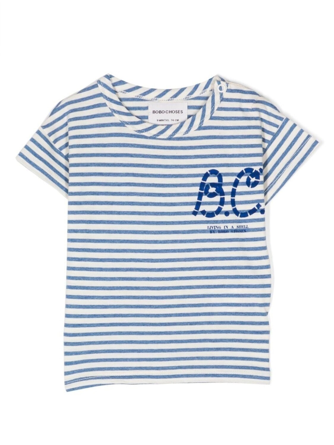 

Bobo Choses logo-print short-sleeve T-shirt, нейтральный цвет