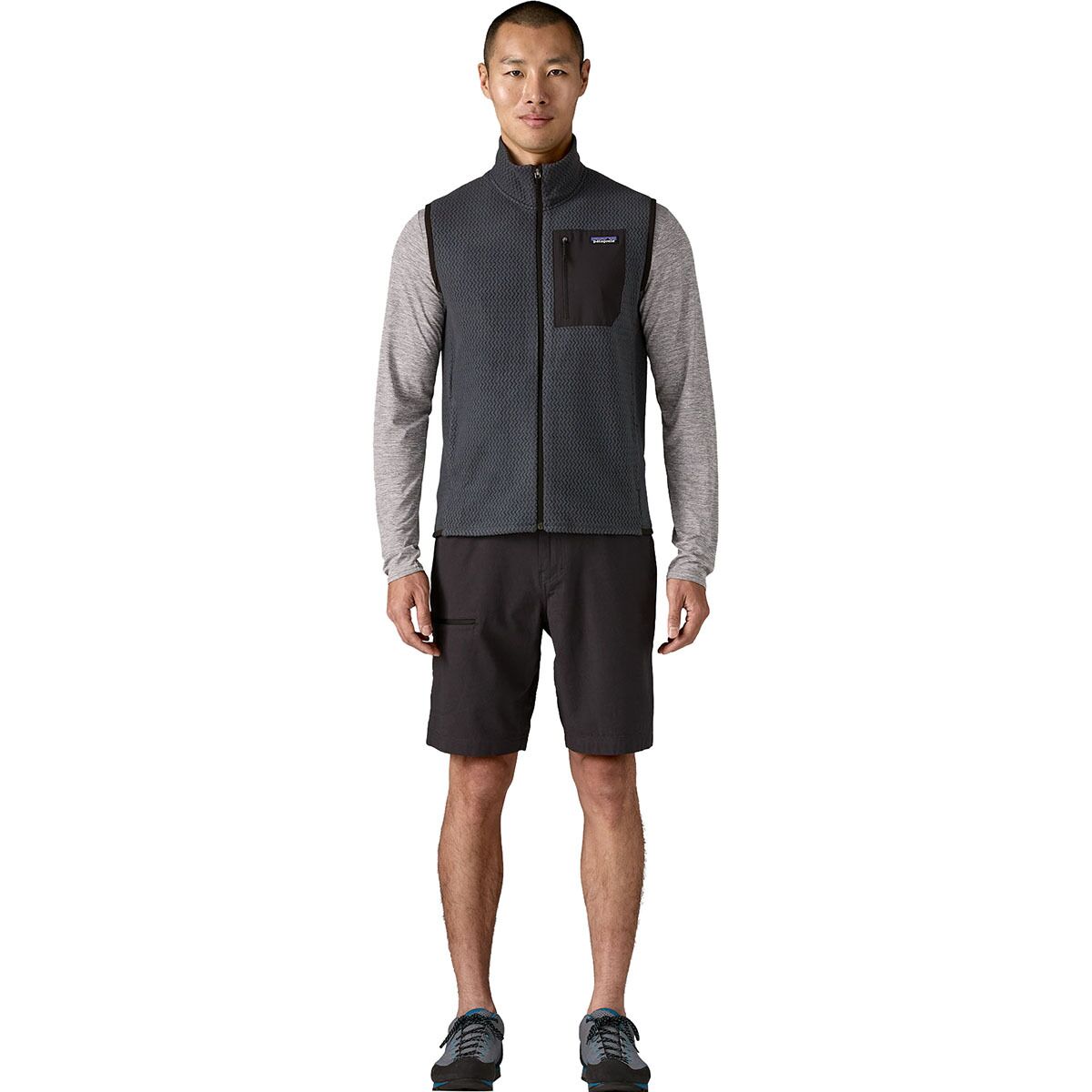 Жилет R1 Air Patagonia, цвет smolder blue — фото 2