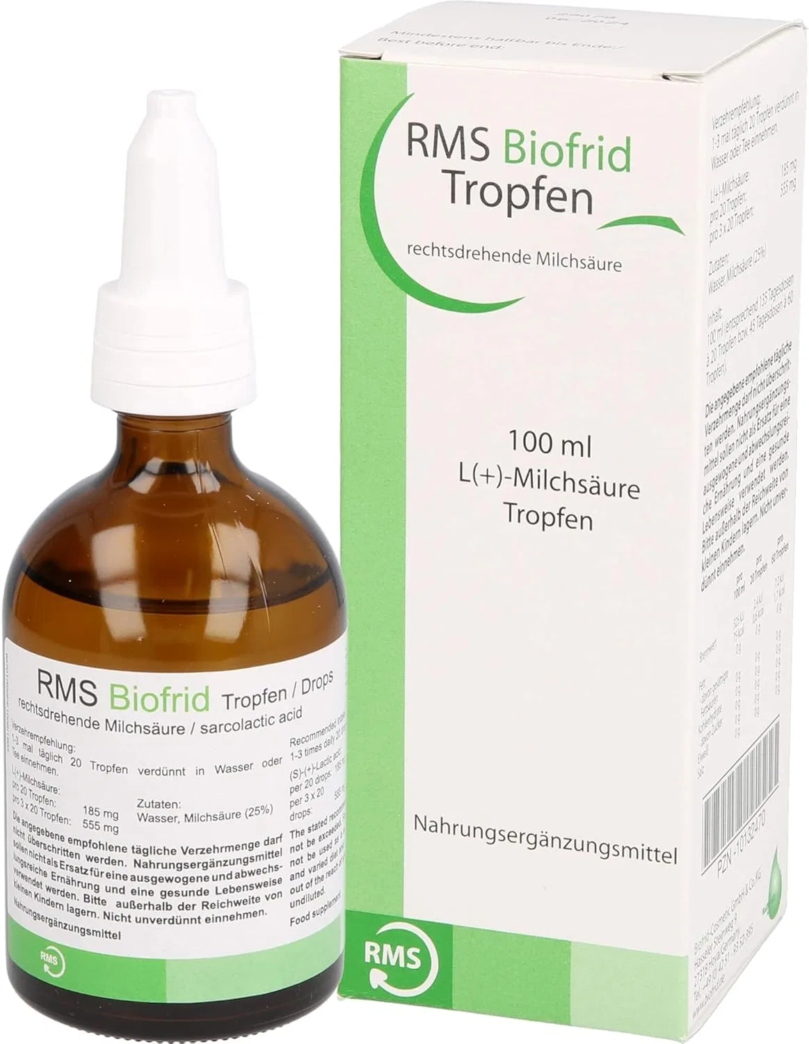 Капли молочной кислоты RMS Biofrid, 100 мл ‎Biofrid Gmbh & Co. Kg — фото 2