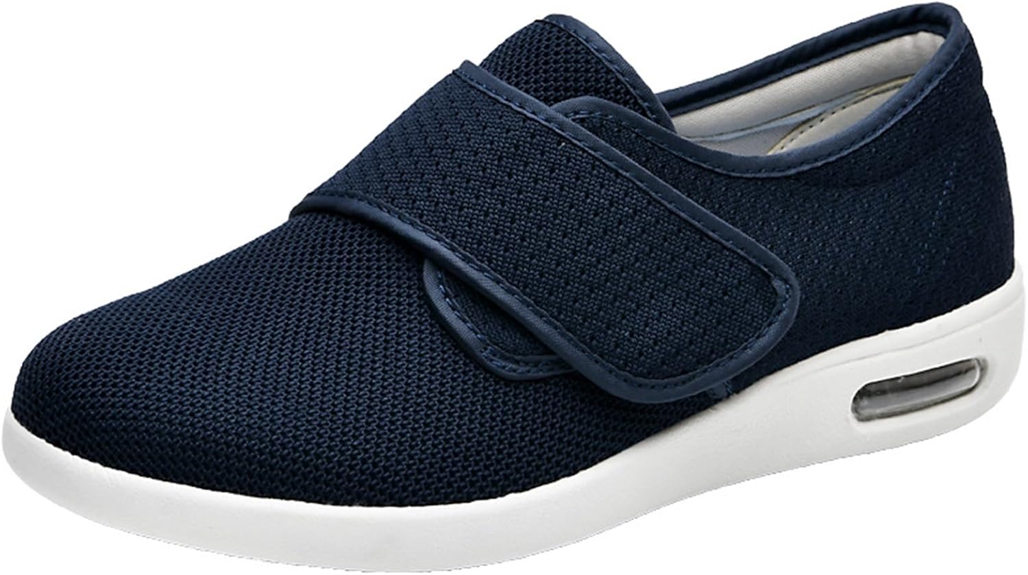 

Сандалии TOSOFT для мужчин и женщин с широкой стопой, мягкой регулируемой застежкой, повседневные, плоские, для ходьбы, ортопедические кроссовки, темно-синий