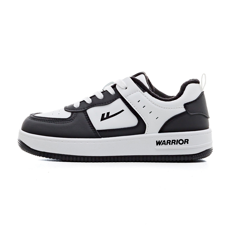 

Износостойкие и легкие низкие скейтерские кеды Unisex WARRIOR, белый/черный