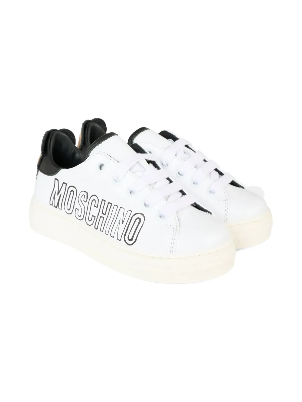 

Кроссовки с принтом Moschino Kids, белый