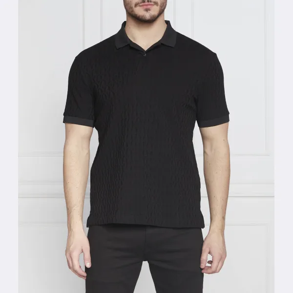 

Рубашка поло стандартного кроя Armani Exchange, черный