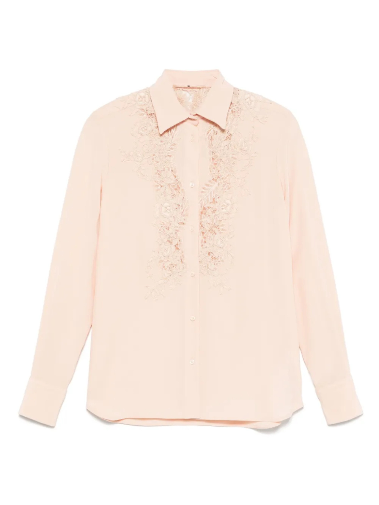 

Рубашка с кружевными вставками Ermanno Scervino, розовый