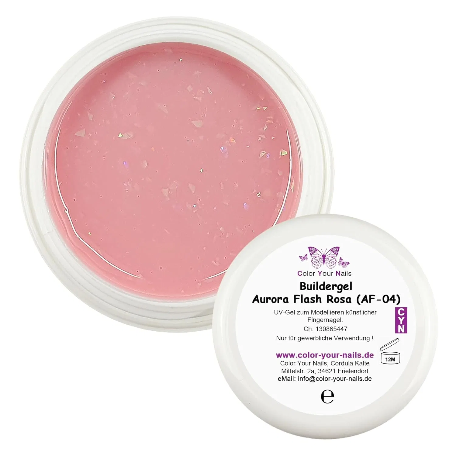 Камуфлирующий гель для наращивания «Aurora Flash» от Builder Gel Color Your Nails