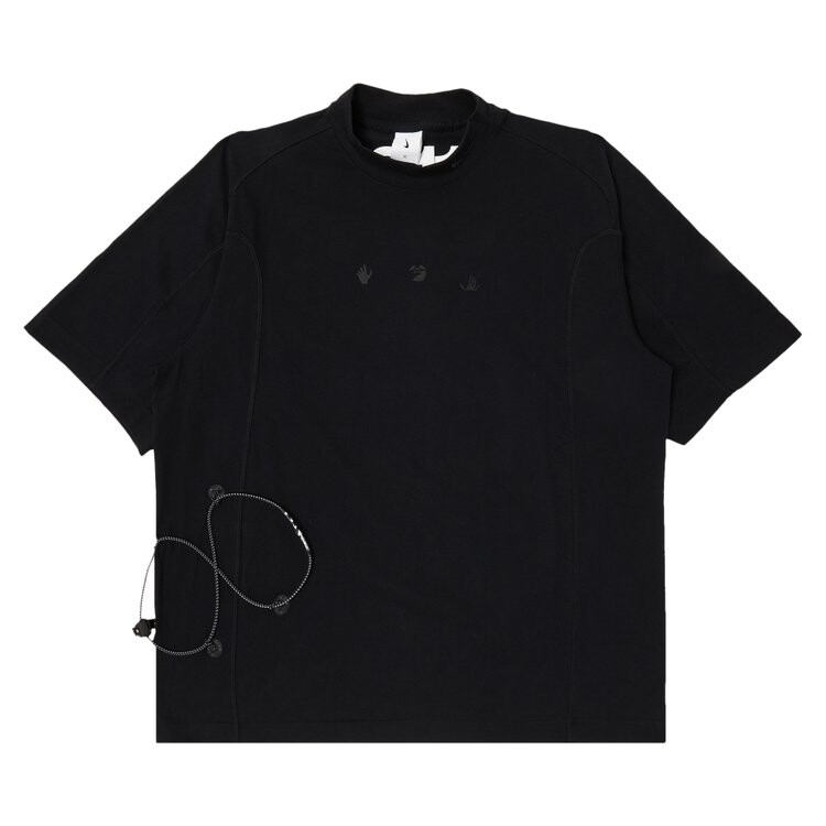 

Топ Nike x Off-White Short-Sleeve 'Black', черный