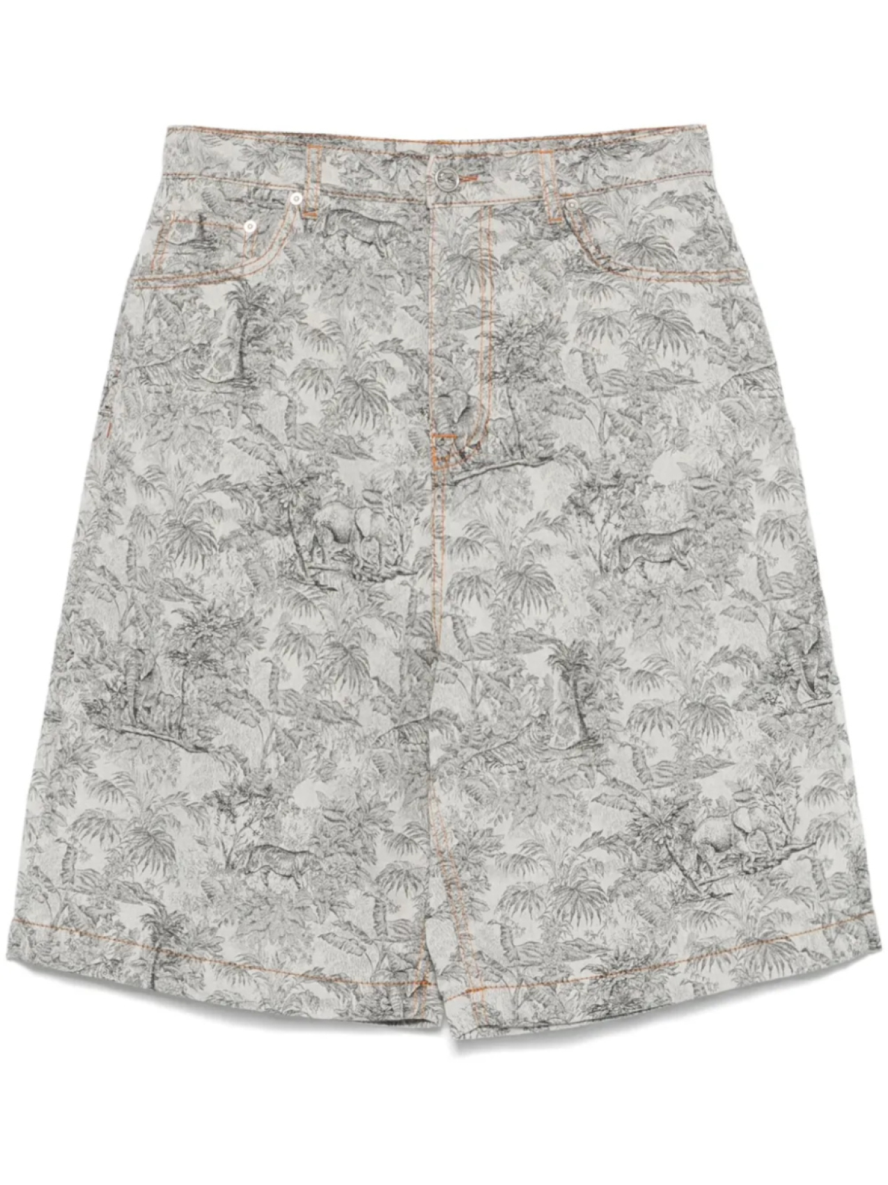 

ETRO жаккардовые шорты-бермуды, серый