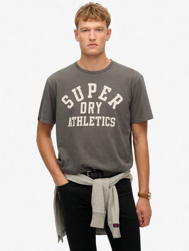 

Спортивная футболка essential с графическим рисунком Superdry, угольный