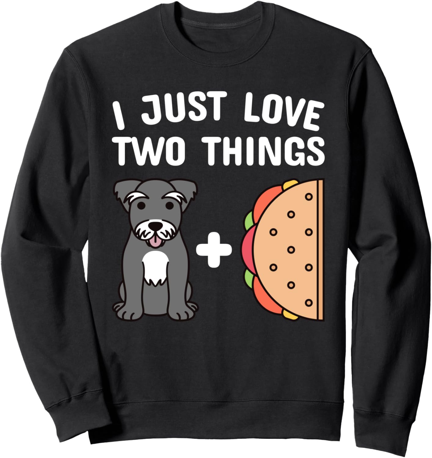 

Толстовка с изображением собаки породы тако-шнауцер, черная Funny Schnauzer Gifts