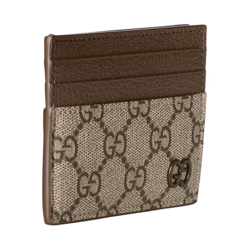GUCCI Supreme Canvas Card Holder Men's Beige & Ebony — фото 2