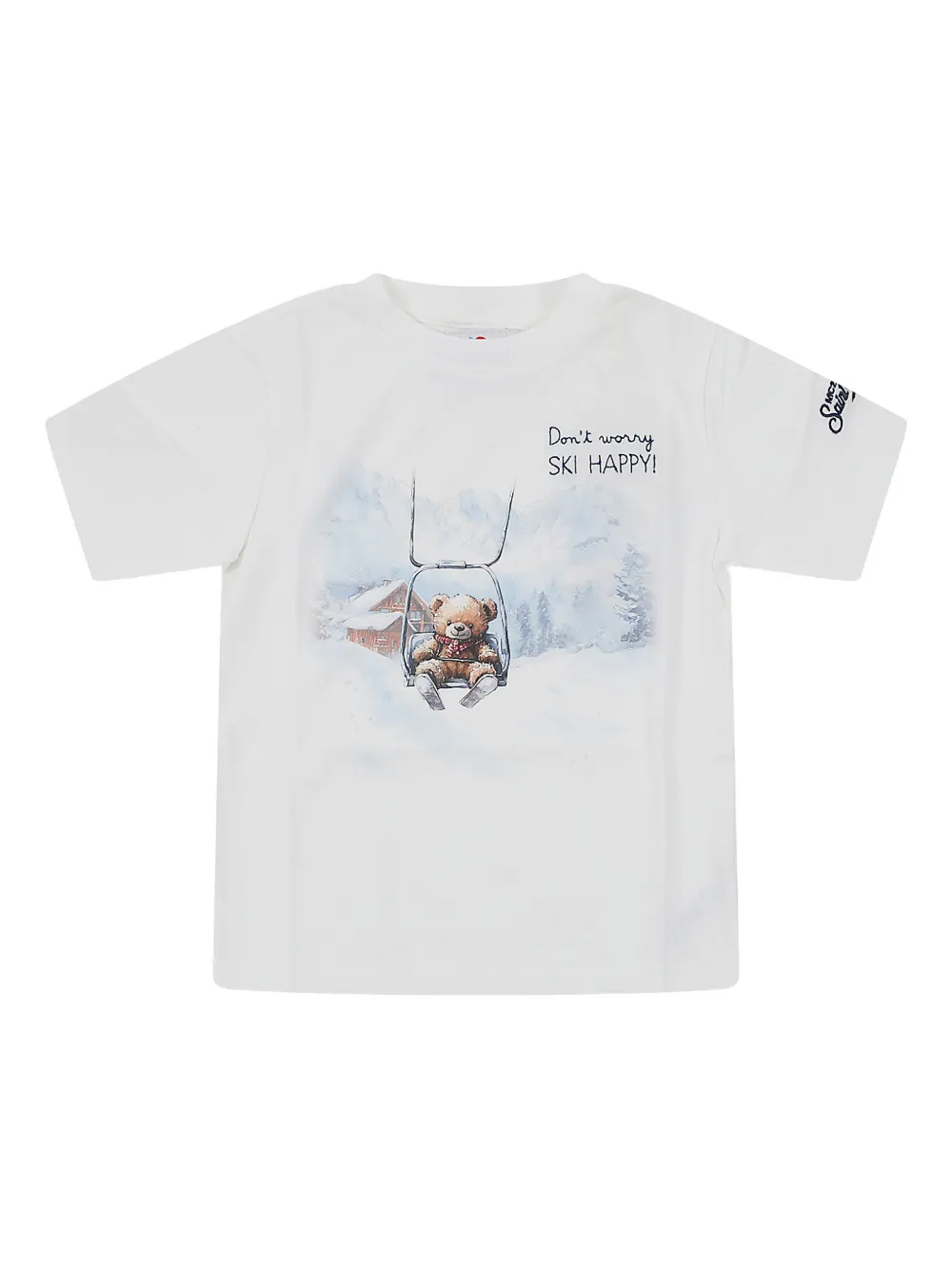 

Футболка с графичным принтом Mc2 Saint Barth Kids, белый