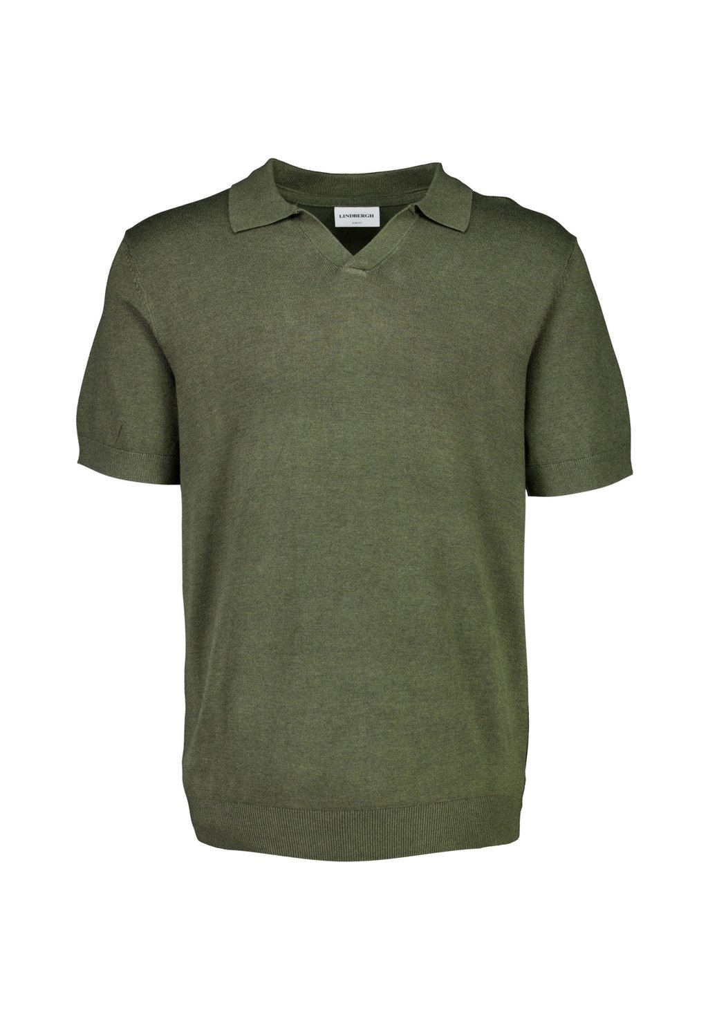 

Рубашка поло SS V-NECK Lindbergh, цвет Army Mel