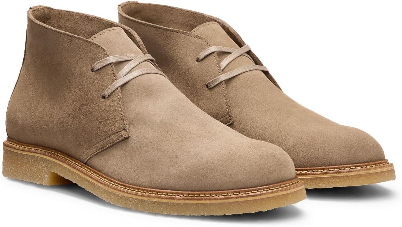 Мужские ботинки BOSS mens Kope Desb Sd, бежевый — фото 3