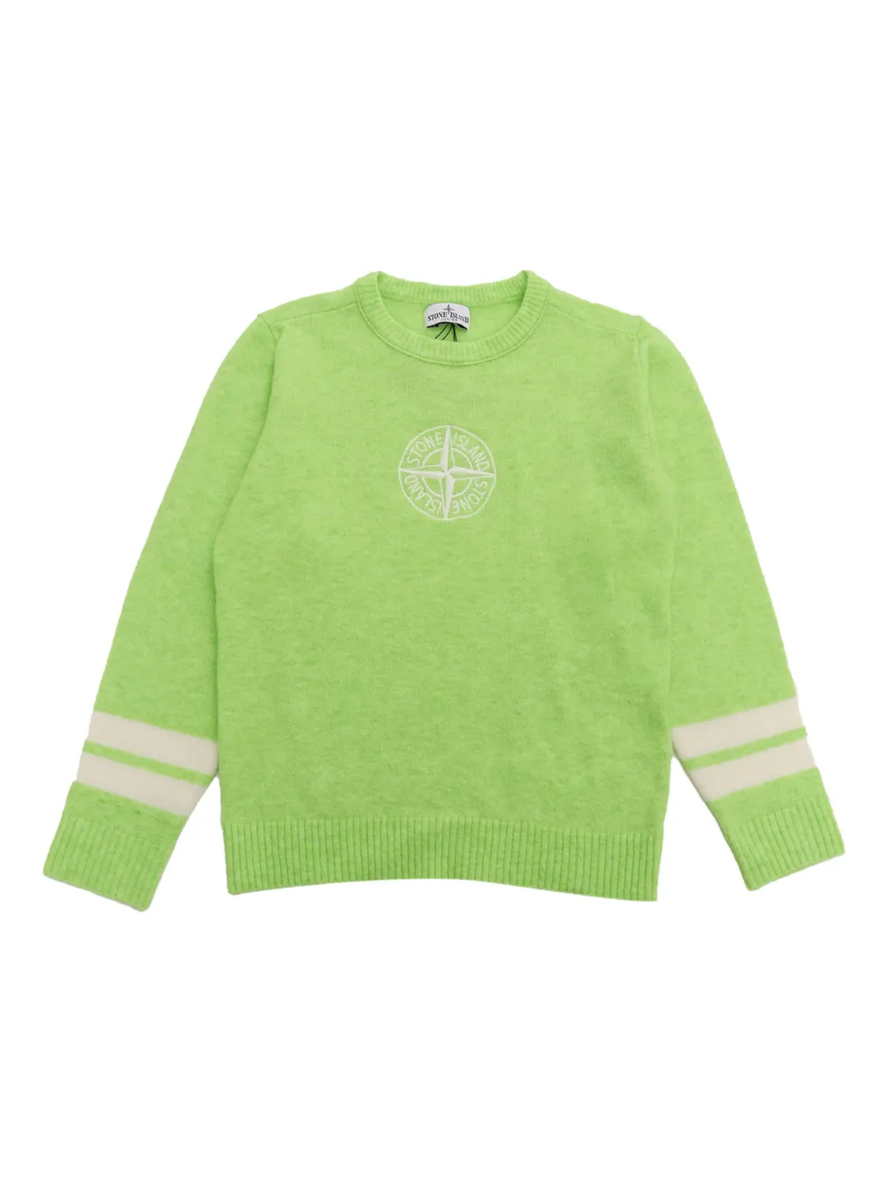 

Свитер с вышитым логотипом Stone Island Junior