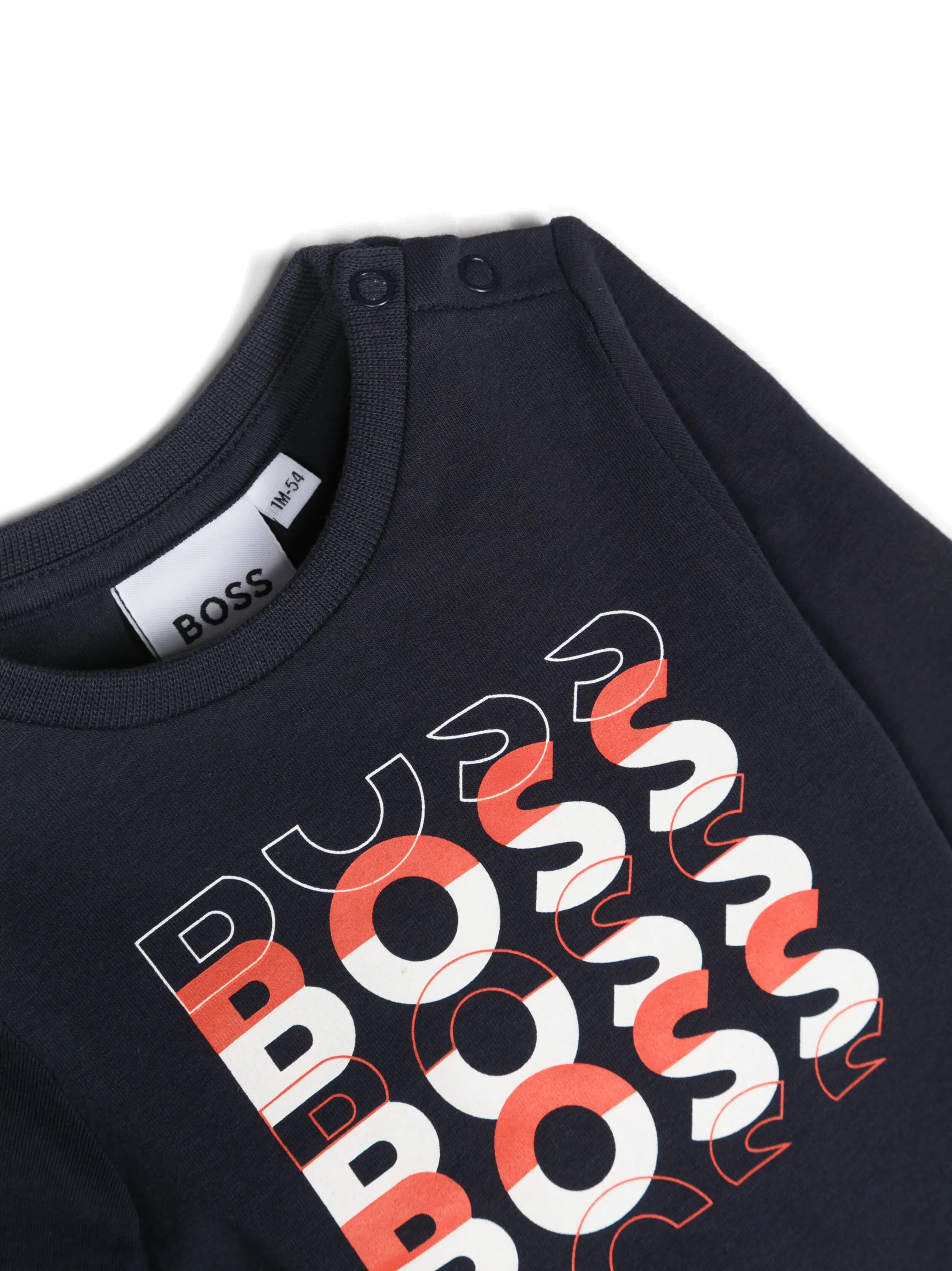 Топ с длинными рукавами и логотипом Boss Kidswear, синий — фото 3
