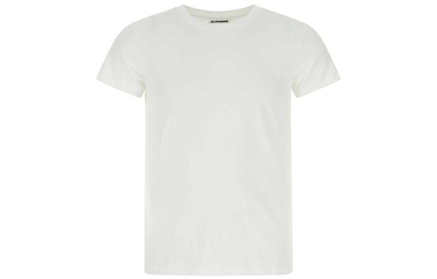 

Футболка с круглым вырезом и короткими рукавами JIL SANDER, белый