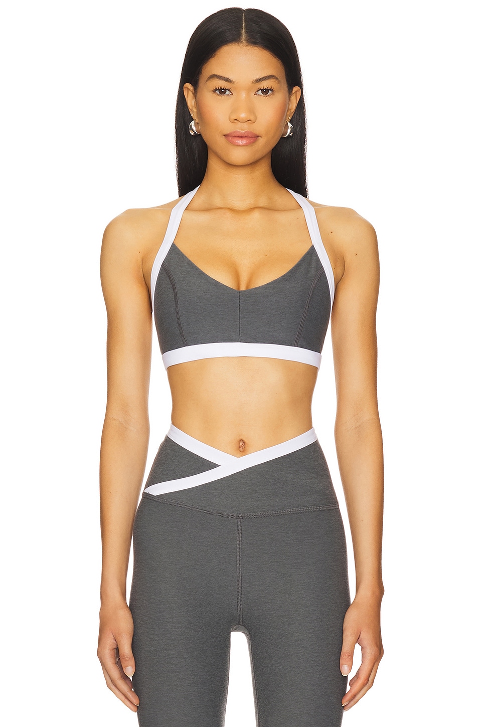 

Бра Spacedye Outlines от Beyond Yoga, true gray heather & cloud white
