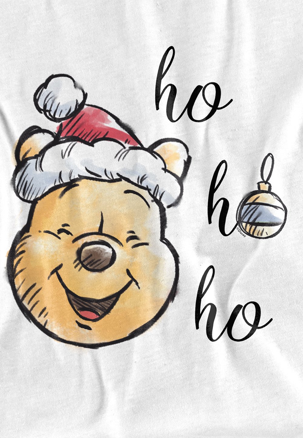 

Футболка с принтом WINNIE THE POOH HO MERRY CHRISTMAS Star Wars, белый