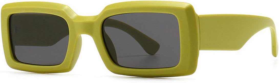 

Солнцезащитные очки Laureles/Квадратные солнцезащитные очки для путешествий, маленькие прямоугольные солнцезащитные очки для мужчин и женщин, винтажные, ретро, ​​конфетные цвета, солнцезащитные очки, Green Grey