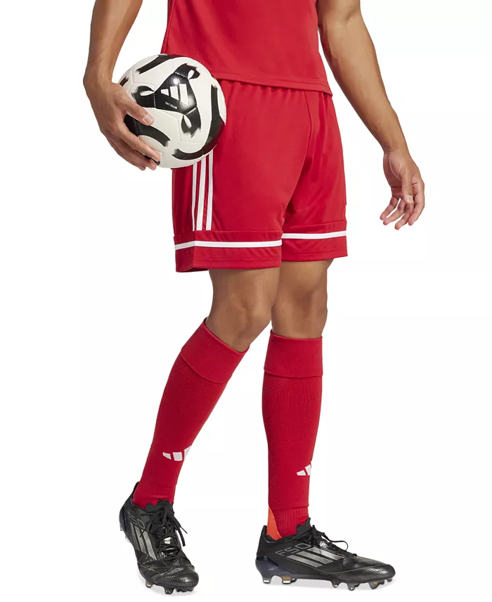 Мужские шорты Regular-Fit Squad 25 с логотипом Adidas, красный — фото 3