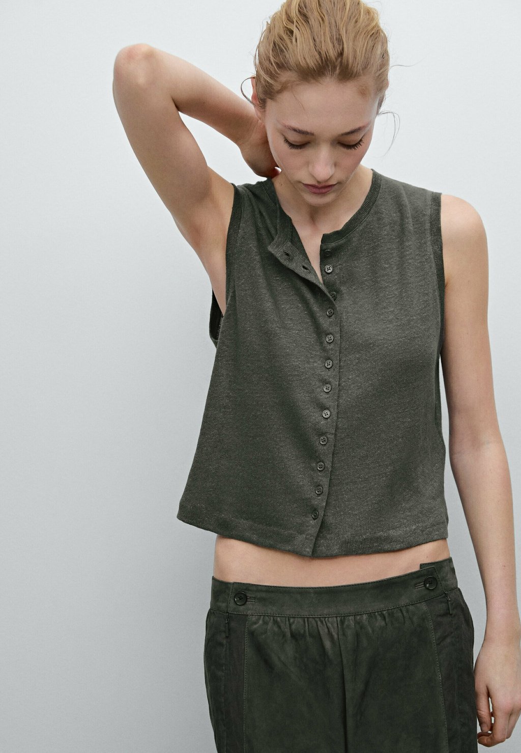 

Топ Massimo Dutti, темно-зеленый