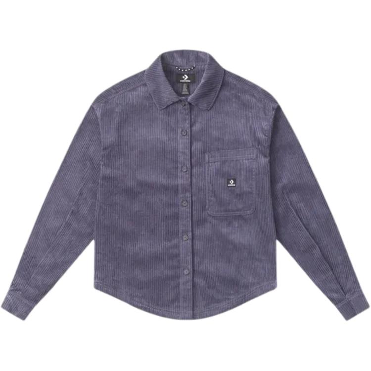 

Велюровая рубашка на пуговицах Converse, фиолетовый