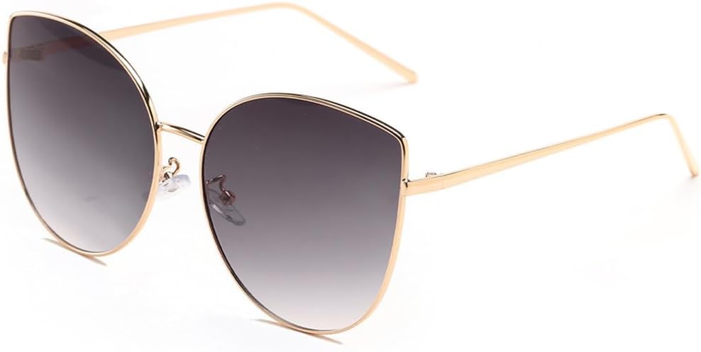 

Мужские солнцезащитные очки в крупной оправе, милые «кошачий глаз», роскошные ретро-очки для женщин, изящные солнцезащитные очки с защитой от УФ-излучения UV400 TKKTLLT, Gradient Grey