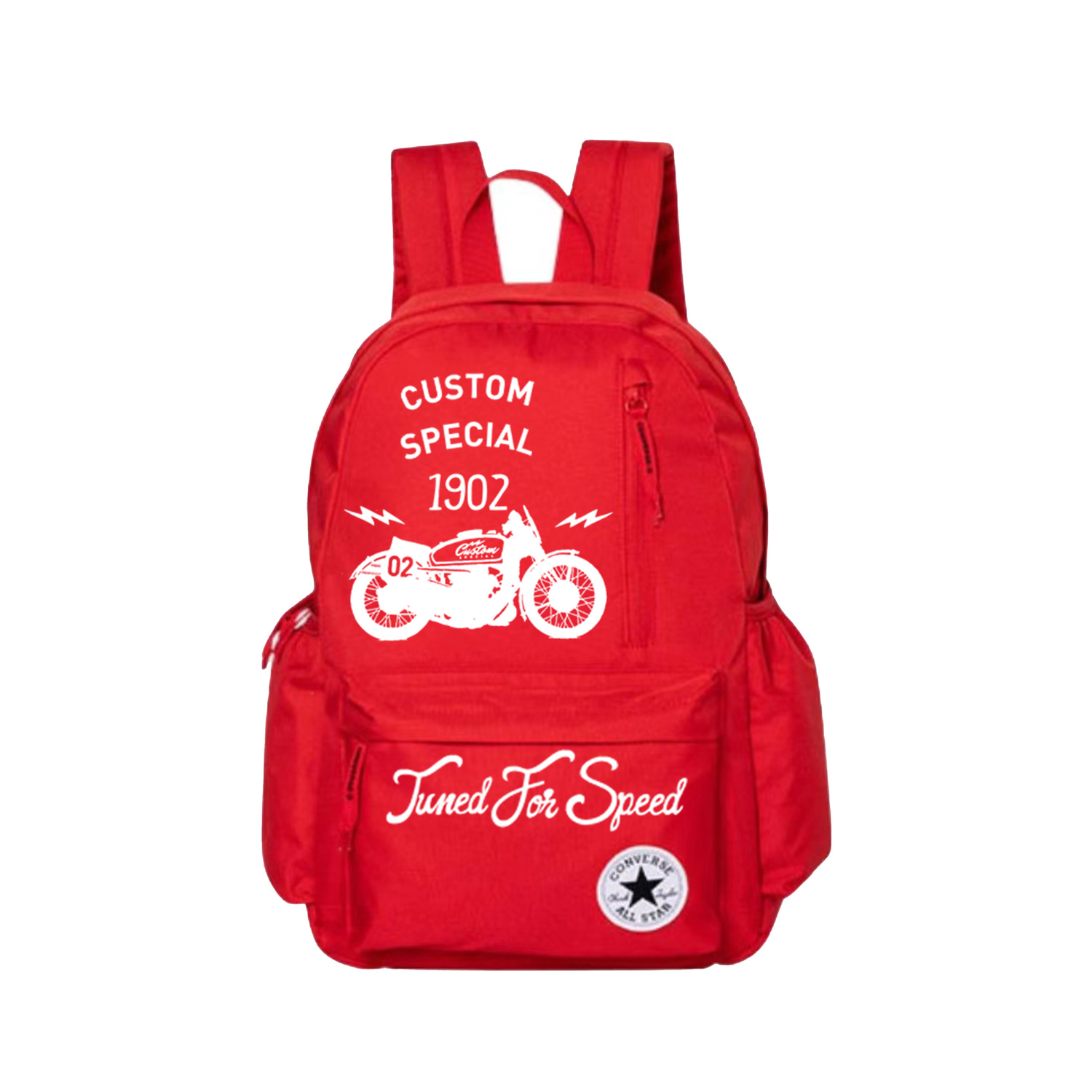 

Converse Средний унисекс красный рюкзак из полиэстера, Red Motorcycle