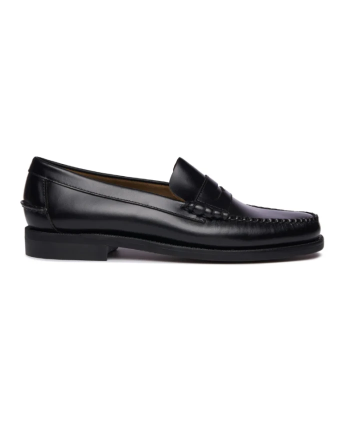 

Черные мокасины без шнурков Sebago, черный