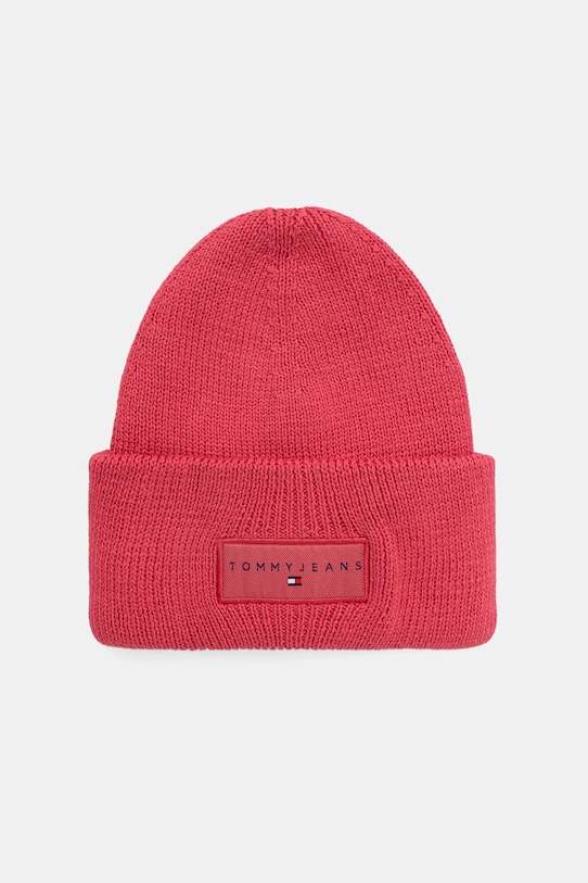 

Хлопковая шапка Tommy Jeans, розовый