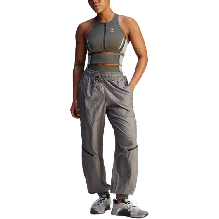 SS25 Вязаные спортивные штаны Women's Gray Adidas, серый — фото 4