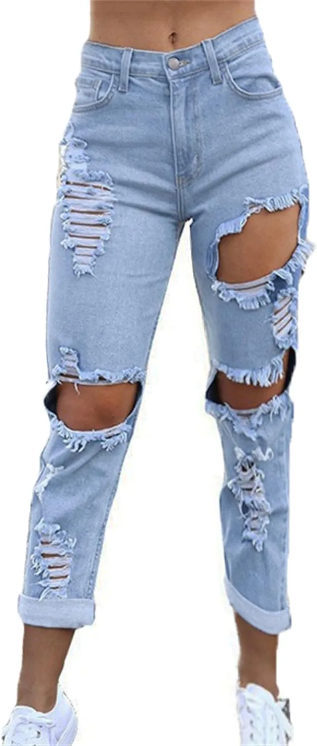 

Женские джинсы с высокой талией и прямыми штанинами ZH8FCHAN