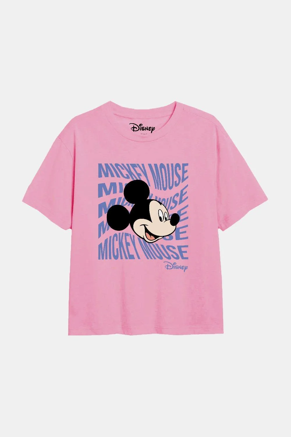

Футболка для девочек с надписью «Микки Маус» Disney, розовый