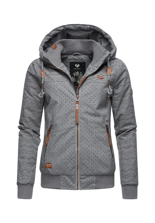 

Зимняя куртка нугги зигзаг междунар. Ragwear, серый