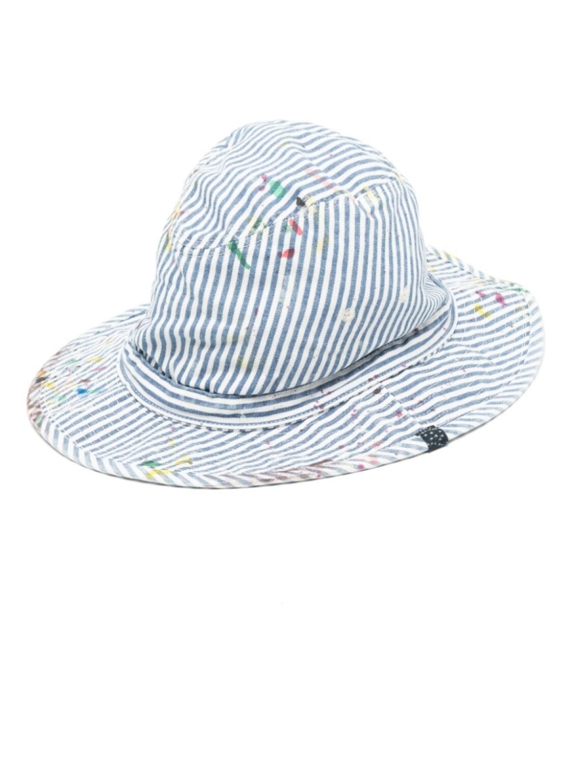 

Visvim панама в полоску, синий