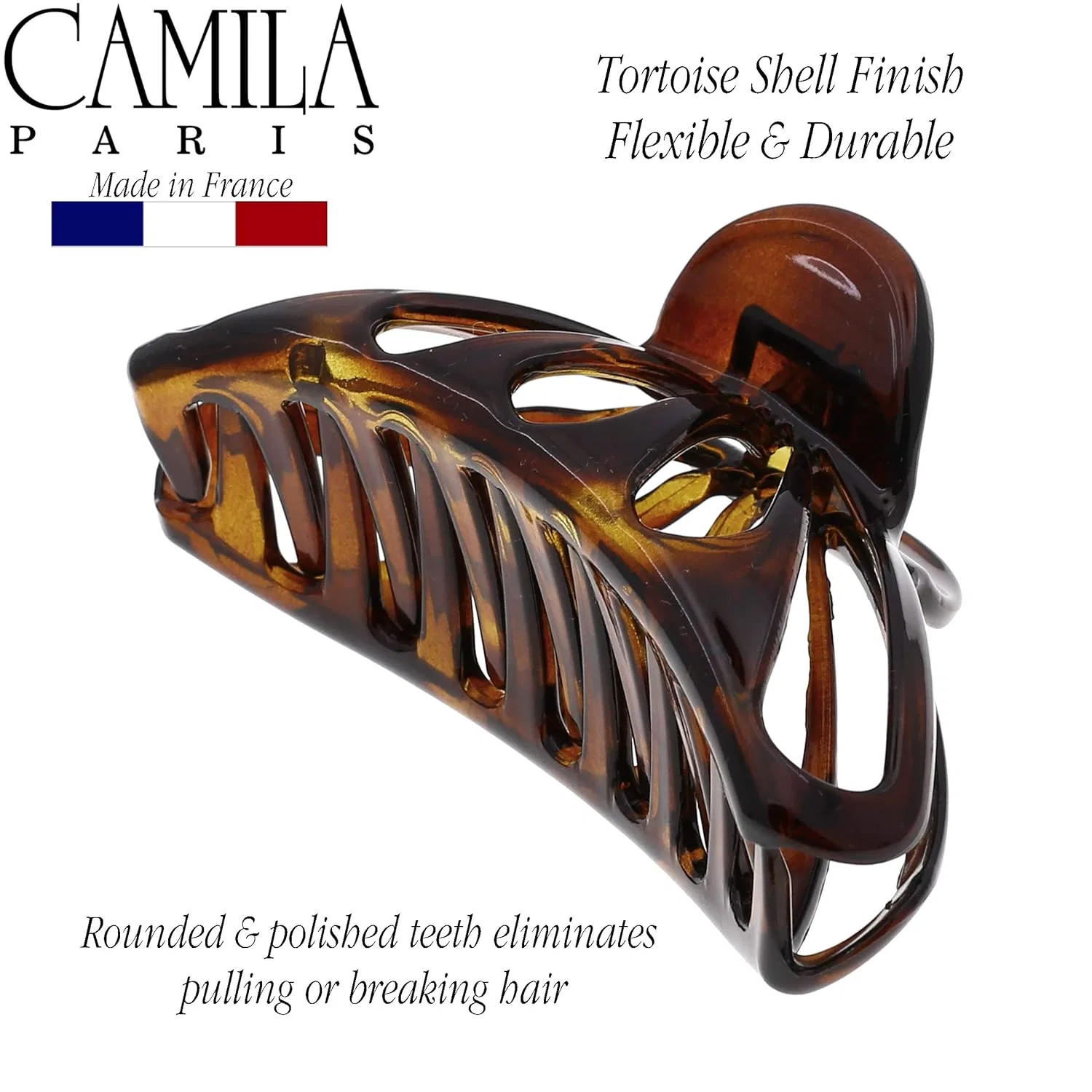 Женская заколка-краб для густых волос Camila Paris NV109 Camila, Turquoise — фото 3