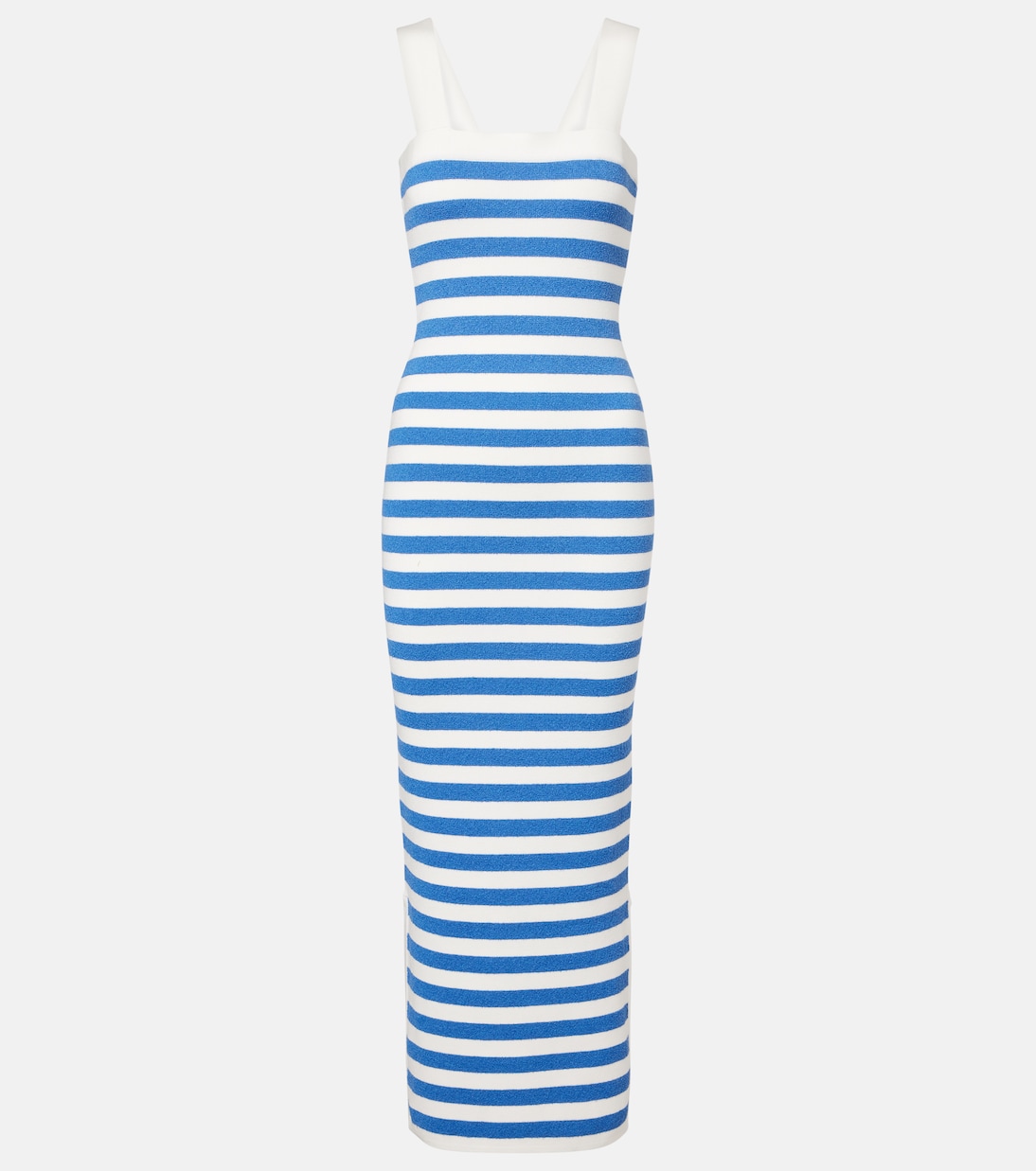 

Трикотажное платье макси в полоску Ari Posse, Blue Stripe