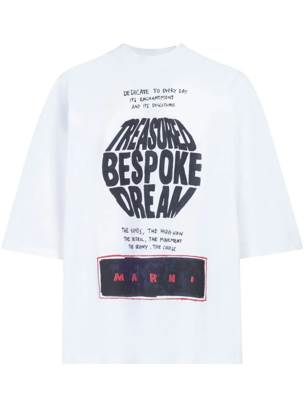 

Футболка с надписью Marni, белый