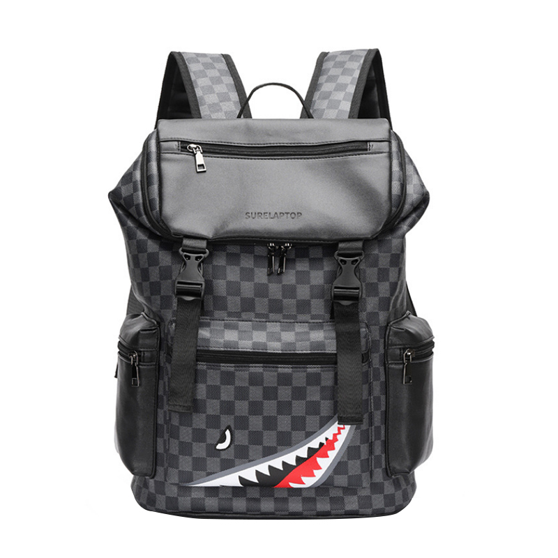 

SURELAPTOP Сумка для ноутбука Рюкзак Большая Унисекс в клетку, Checkerboard Style 2