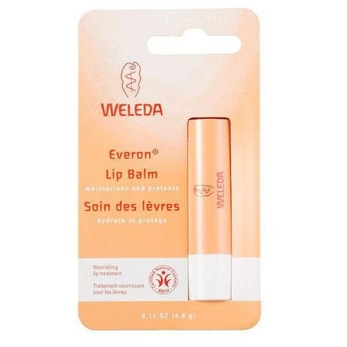 

Weleda, Everon Lip Balm, увлажняющий и защитный бальзам для губ, 4,8 г