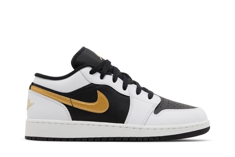 

Кроссовки Air Jordan 1 Low GS, цвет Gold Swoosh