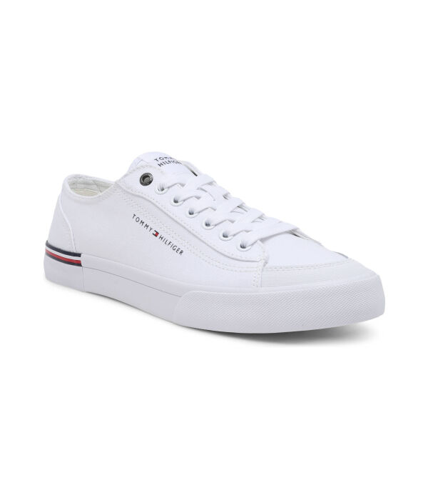 

Кроссовки фирменные канвас vulc Tommy Hilfiger, белый