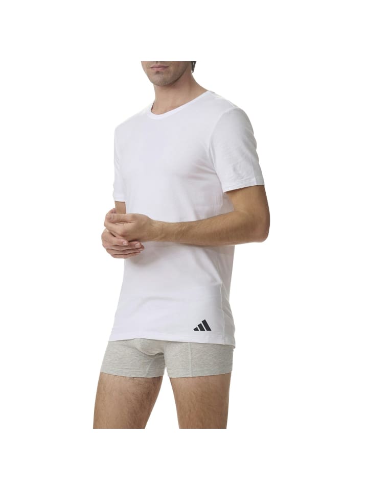Футболка adidas, белый — фото 3