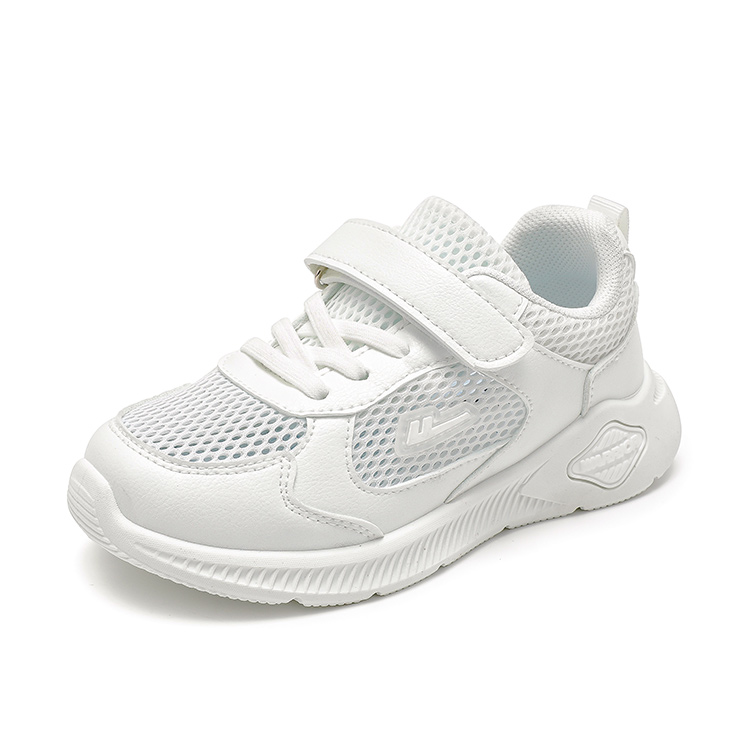 Детские кроссовки для бега Low top с амортизацией, дышащие, легкие и устойчивые к истиранию WARRIOR, темно-синий белый желтый — фото 4