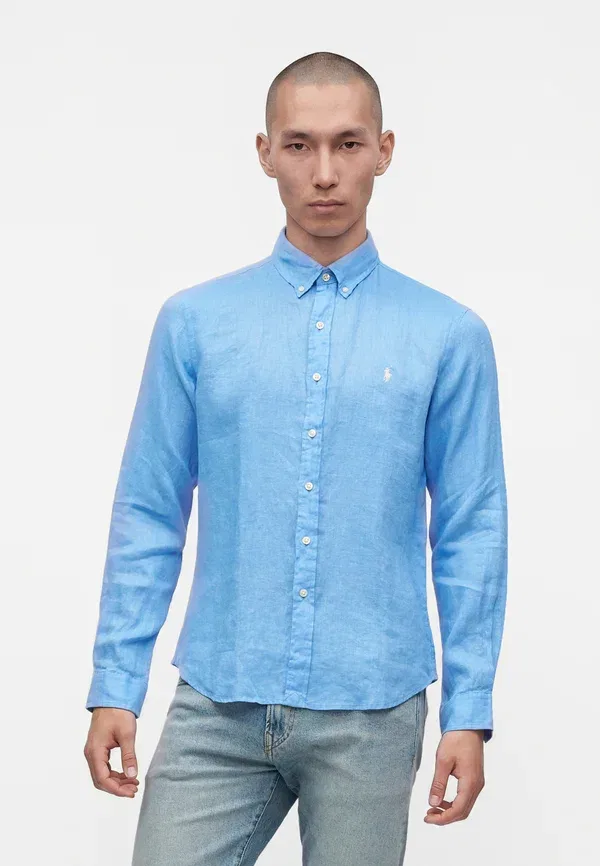 Спортивная рубашка с длинным рукавом Polo Ralph Lauren, бристольский синий