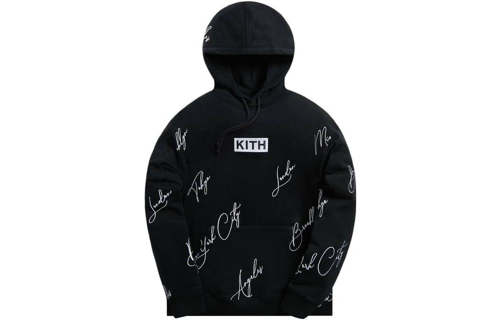 

Футболка с принтом City Script KITH, черная