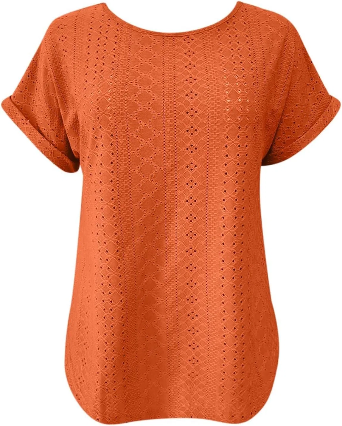 Блуза с вырезами, Orange — фото 4
