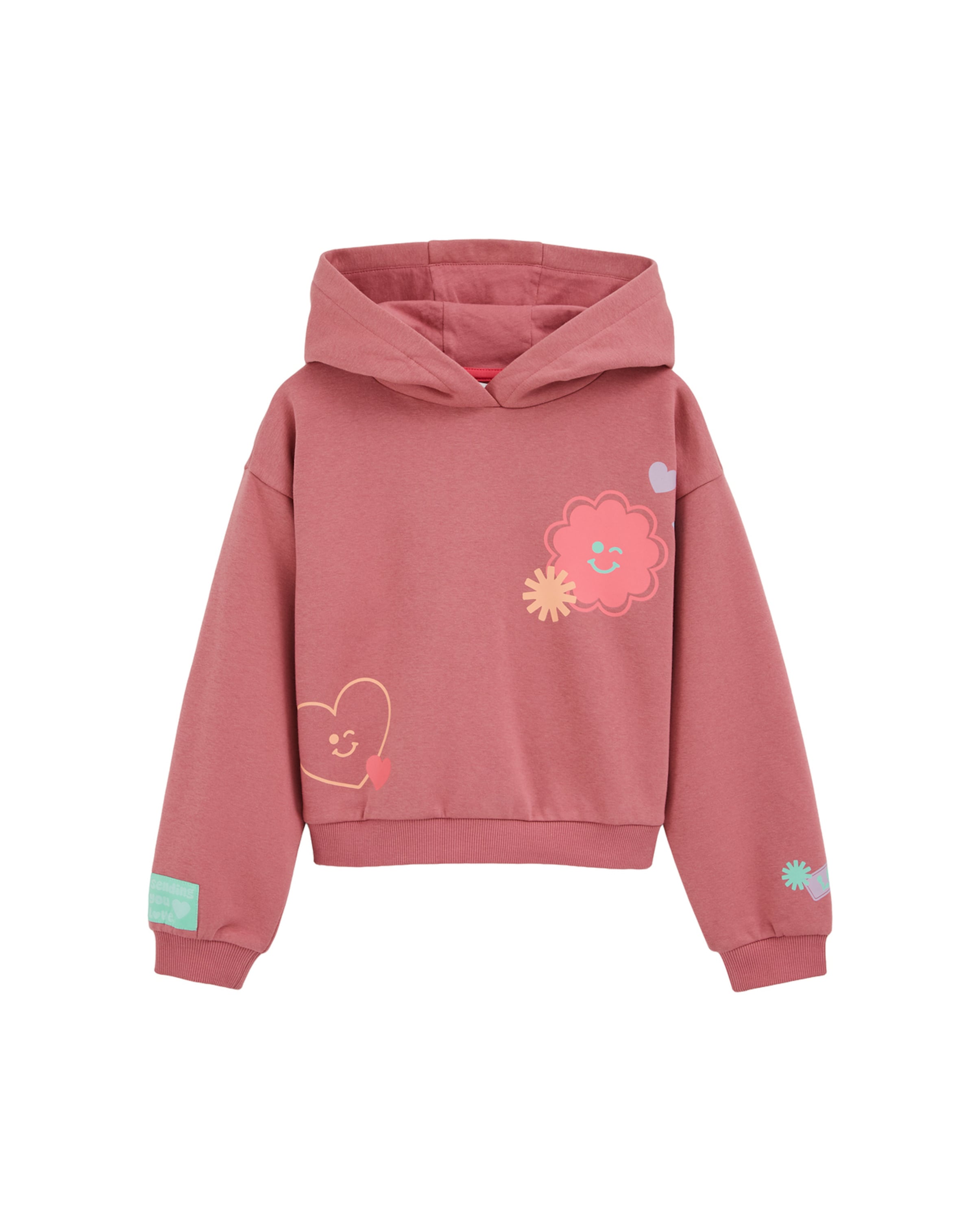 

WE Fashion Толстовка в розовом, приглушенно-розовом цвете