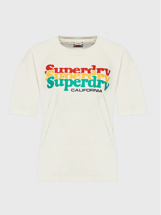 

Футболка стандартного кроя Superdry, экрю